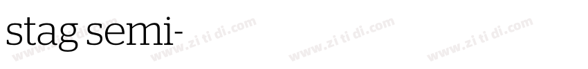 stag semi字体转换